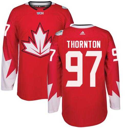 Team CA. #97 Joe Thornton Red 2016 World Cup Stitched NHL Jersey