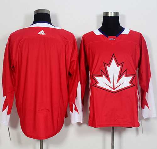 Team CA. Blank Red 2016 World Cup Stitched NHL Jersey