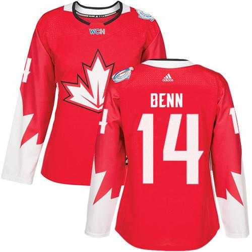 Women's Team Canada #14 Jamie Benn Red 2016 World Cup Stitched NHL Jersey