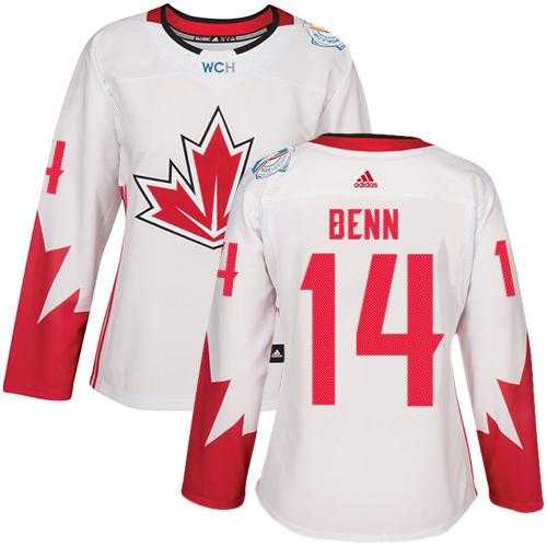 Women's Team Canada #14 Jamie Benn White 2016 World Cup Stitched NHL Jersey