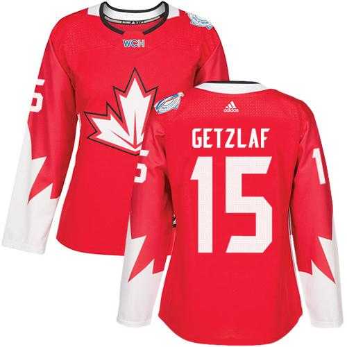 Women's Team Canada #15 Ryan Getzlaf Red 2016 World Cup Stitched NHL Jersey