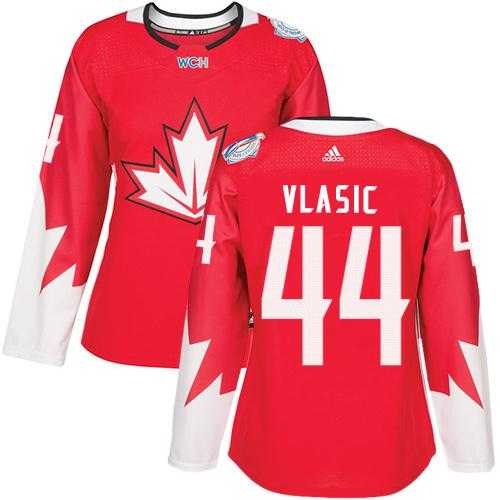 Women's Team Canada #44 Marc-Edouard Vlasic Red 2016 World Cup Stitched NHL Jersey