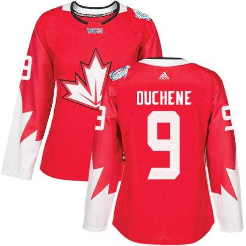 Women's Team Canada #9 Matt Duchene Red 2016 World Cup Stitched NHL Jersey