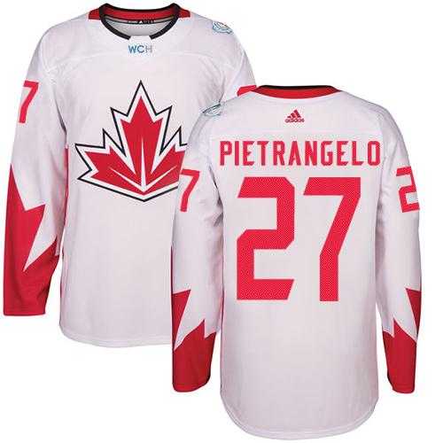 Youth Team Canada #27 Alex Pietrangelo White 2016 World Cup Stitched NHL Jersey