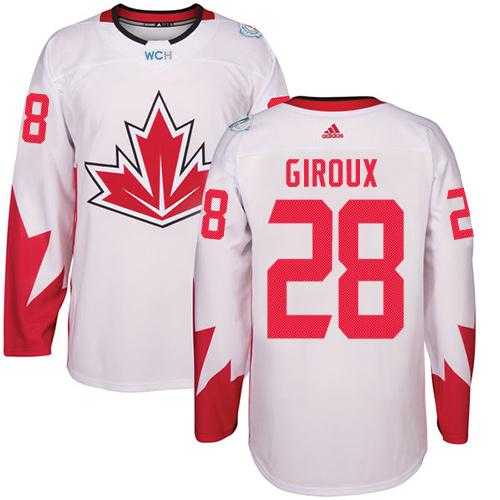 Youth Team Canada #28 Claude Giroux White 2016 World Cup Stitched NHL Jersey