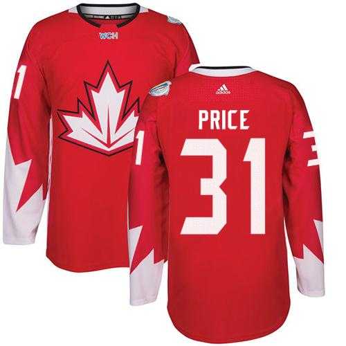 Youth Team Canada #31 Carey Price Red 2016 World Cup Stitched NHL Jersey