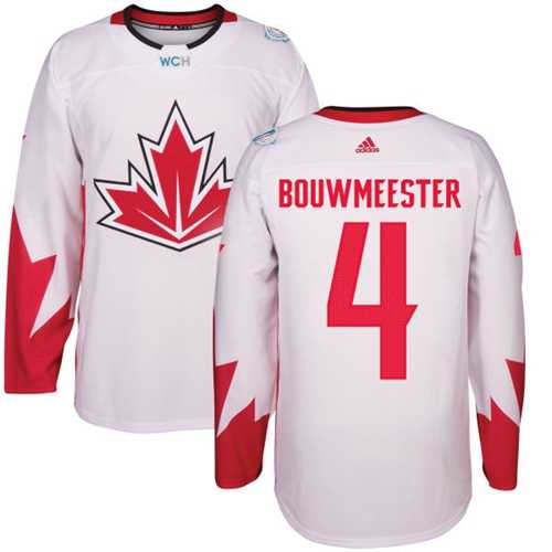 Youth Team Canada #4 Jay Bouwmeester White 2016 World Cup Stitched NHL Jersey