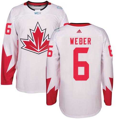 Youth Team Canada #6 Shea Weber White 2016 World Cup Stitched NHL Jersey