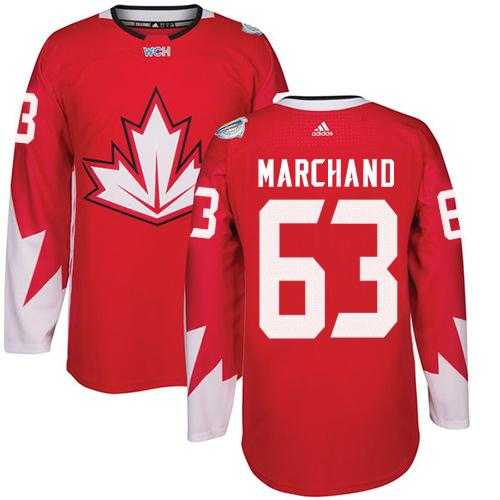 Youth Team Canada #63 Brad Marchand Red 2016 World Cup Stitched NHL Jersey
