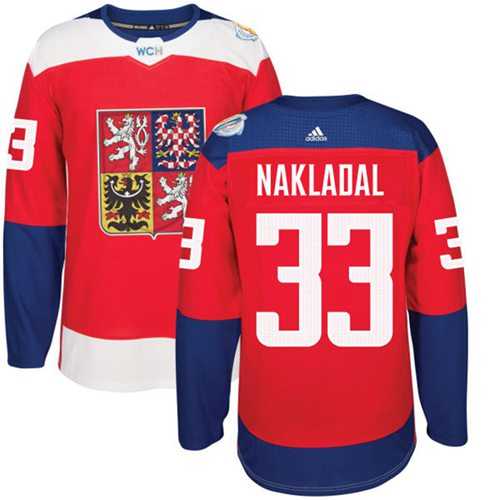 Team Czech Republic #33 Jakub Nakladal Red 2016 World Cup Stitched NHL Jersey