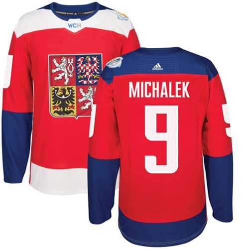 Team Czech Republic #9 Milan Michalek Red 2016 World Cup Stitched NHL Jersey