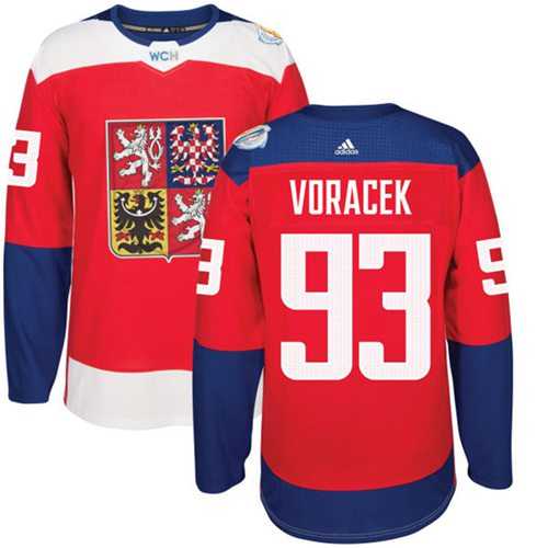 Team Czech Republic #93 Jakub Voracek Red 2016 World Cup Stitched NHL Jersey