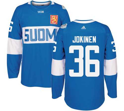 Team Finland #36 Jussi Jokinen Blue 2016 World Cup Stitched NHL Jersey