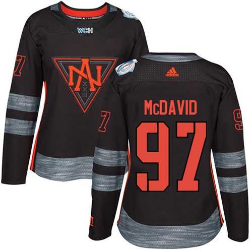 Women's Team North America #97 Connor McDavid Black 2016 World Cup Stitched NHL Jersey
