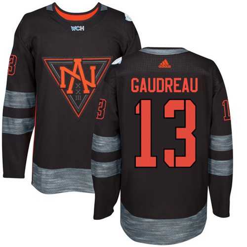 Youth Team North America #13 Johnny Gaudreau Black 2016 World Cup Stitched NHL Jersey