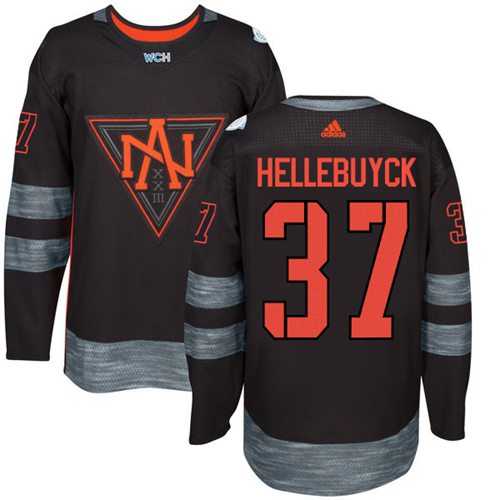 Youth Team North America #37 Connor Hellebuyck Black 2016 World Cup Stitched NHL Jersey