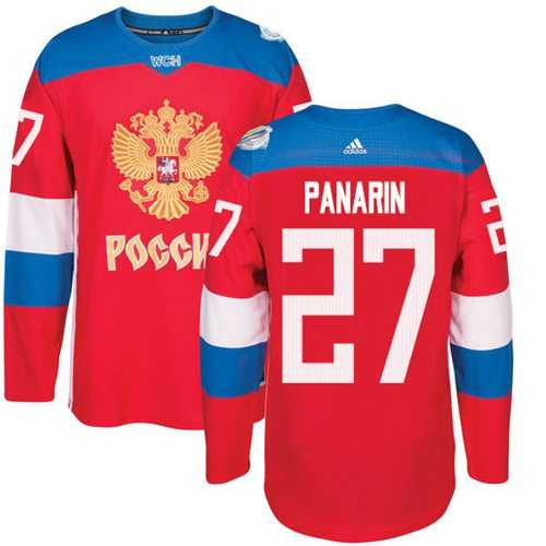 Team Russia #27 Artemi Panarin Red 2016 World Cup Stitched NHL Jersey