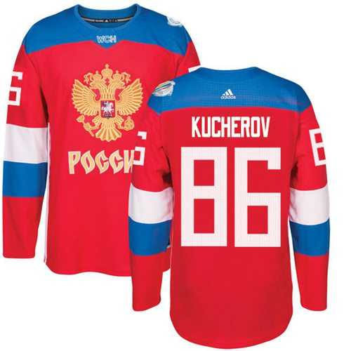 Team Russia #86 Nikita Kucherov Red 2016 World Cup Stitched NHL Jersey