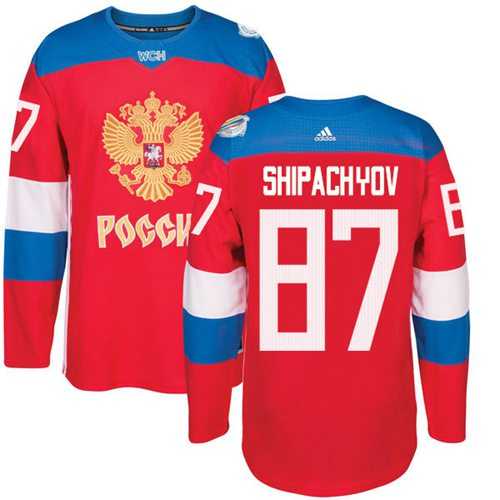 Team Russia #87 Vadim Shipachyov Red 2016 World Cup Stitched NHL Jersey