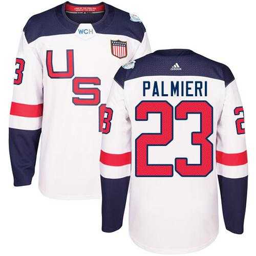 Team USA #23 Kyle Palmieri White 2016 World Cup Stitched NHL Jersey