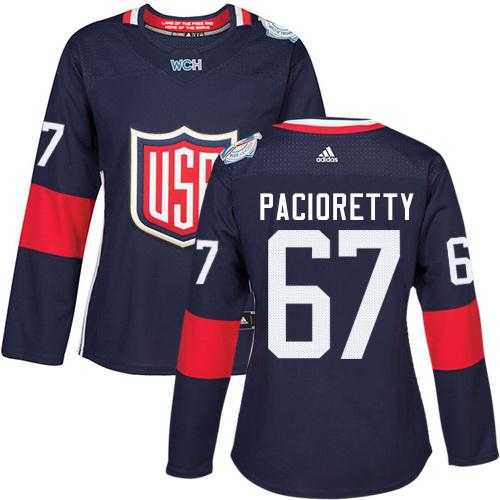 Women's Team USA #67 Max Pacioretty Navy Blue 2016 World Cup Stitched NHL Jersey