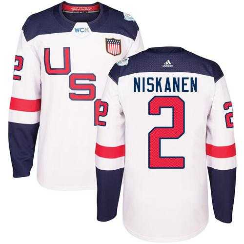 Youth Team USA #2 Matt Niskanen White 2016 World Cup Stitched NHL Jersey
