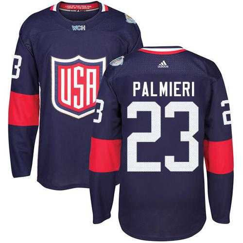 Youth Team USA #23 Kyle Palmieri Navy Blue 2016 World Cup Stitched NHL Jersey