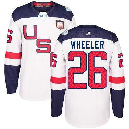 Youth Team USA #26 Blake Wheeler White 2016 World Cup Stitched NHL Jersey
