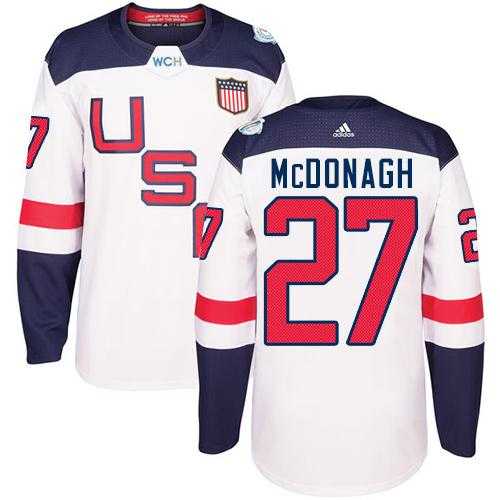 Youth Team USA #27 Ryan McDonagh White 2016 World Cup Stitched NHL Jersey