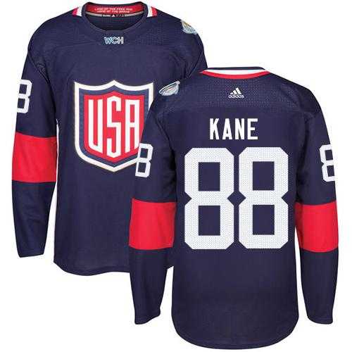 Youth Team USA #88 Patrick Kane Navy Blue 2016 World Cup Stitched NHL Jersey