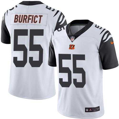 Nike Cincinnati Bengals #55 Vontaze Burfict White Men's Stitched NFL Limited Rush Jersey