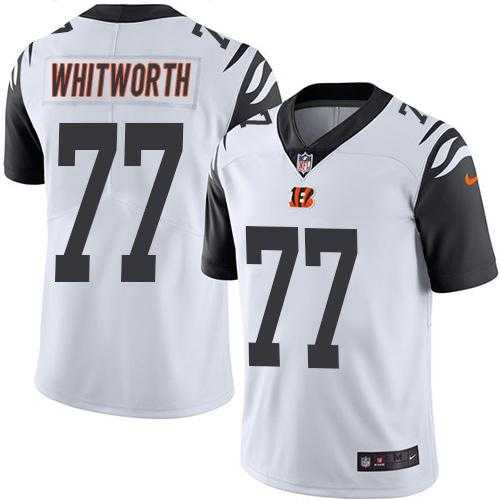 Nike Cincinnati Bengals #77 Andrew Whitworth White Men's Stitched NFL Limited Rush Jersey Nike Cincinnati Bengals #77 Andrew Whitworth White Men's Stitched NFL Limited Rush Jersey