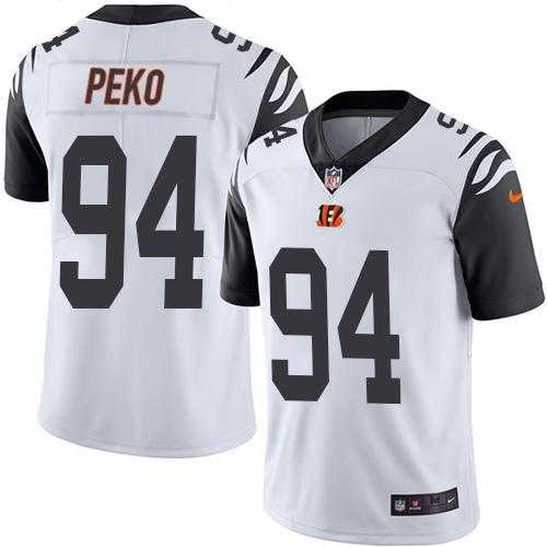 Nike Cincinnati Bengals #94 Domata Peko White Men's Stitched NFL Limited Rush Jersey