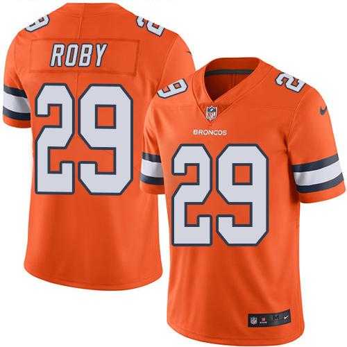 Nike Denver Broncos #29 Bradley Roby Orange Men's Stitched NFL Limited Rush Jersey Nike Denver Broncos #29 Bradley Roby Orange Men's Stitched NFL Limited Rush Jersey