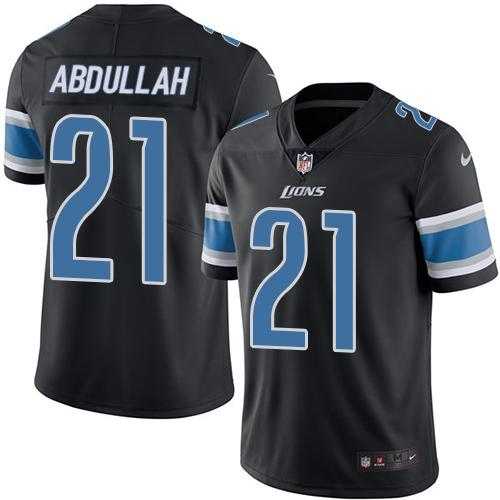 Nike Detroit Lions #21 Ameer Abdullah Black Men's Stitched NFL Limited Rush Jersey Nike Detroit Lions #21 Ameer Abdullah Black Men's Stitched NFL Limited Rush Jersey