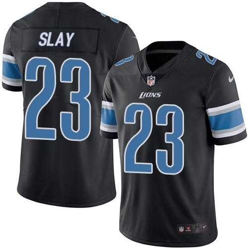 Nike Detroit Lions #23 Darius Slay Black Men's Stitched NFL Limited Rush Jersey