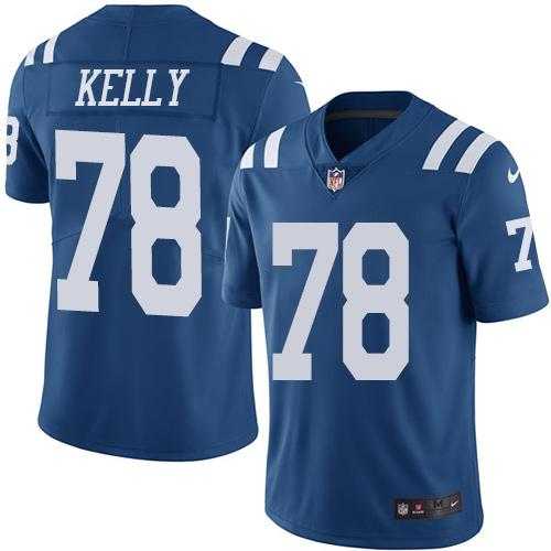 Nike Indianapolis Colts #78 Ryan Kelly Royal Blue Men's Stitched NFL Limited Rush Jersey