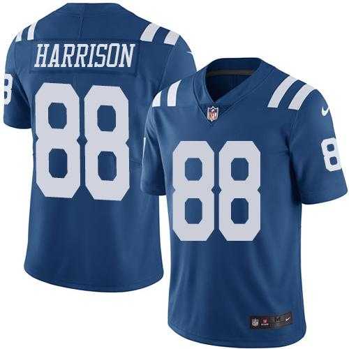 Nike Indianapolis Colts #88 Marvin Harrison Royal Blue Men's Stitched NFL Limited Rush Jersey