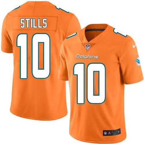 Nike Miami Dolphins #10 Kenny Stills Orange Men's Stitched NFL Limited Rush Jersey