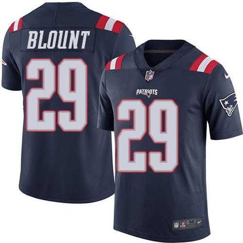 Nike New England Patriots #29 LeGarrette Blount Navy Blue Men's Stitched NFL Limited Rush Jersey