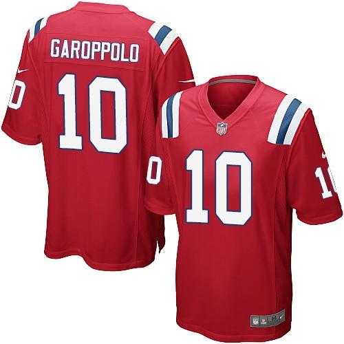 Youth Nike New England Patriots #10 Jimmy Garoppolo Red Alternate Stitched NFL Elite Jersey