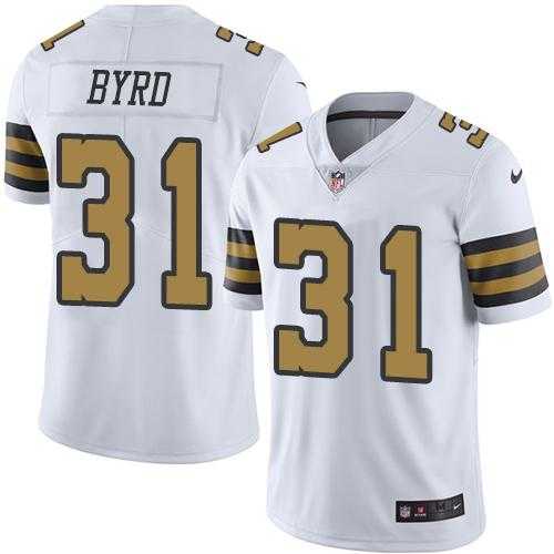 Nike New Orleans Saints #31 Jairus Byrd White Men's Stitched NFL Limited Rush Jersey