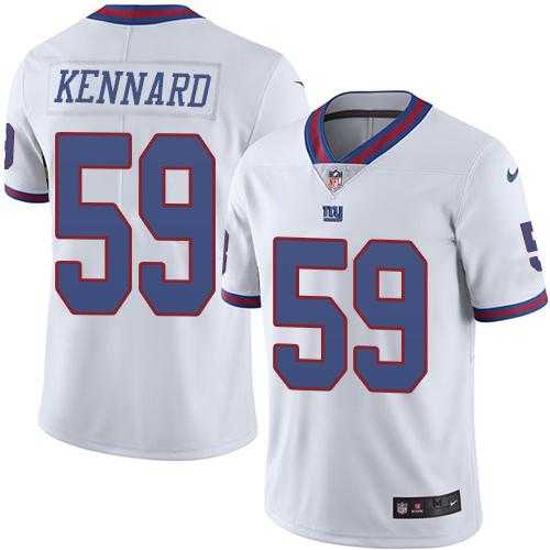Nike New York Giants #59 Devon Kennard White Men's Stitched NFL Limited Rush Jersey