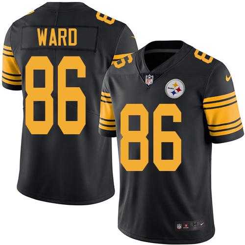 Youth Nike Pittsburgh Steelers #86 Hines Ward Black Stitched NFL Limited Rush Jersey