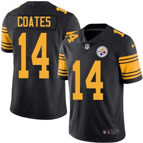 Nike Pittsburgh Steelers #14 Sammie Coates Black Men's Stitched NFL Limited Rush Jersey