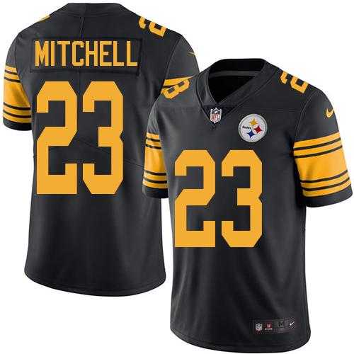 Nike Pittsburgh Steelers #23 Mike Mitchell Black Men's Stitched NFL Limited Rush Jersey