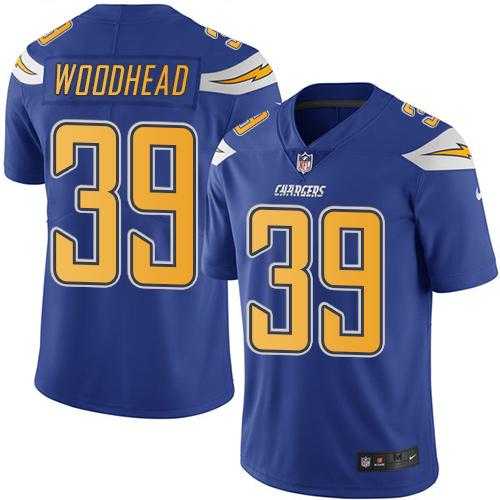 Nike San Diego Chargers #39 Danny Woodhead Electric Blue Men's Stitched NFL Limited Rush Jersey