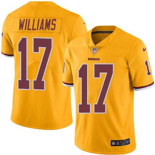 Nike Washington Redskins #17 Doug Williams Gold Men's Stitched NFL Limited Rush Jersey