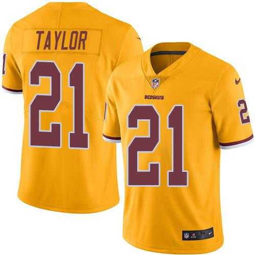Nike Washington Redskins #21 Sean Taylor Gold Men's Stitched NFL Limited Rush Jersey