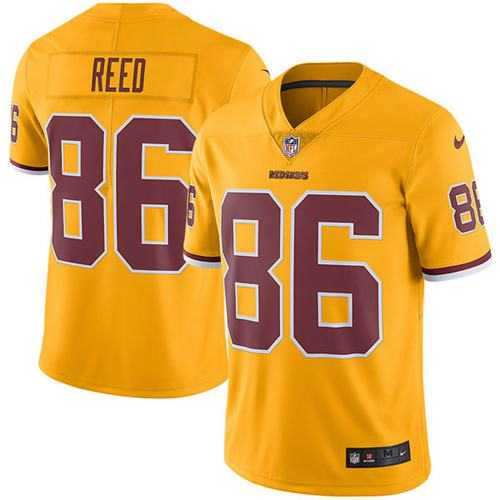 Nike Washington Redskins #86 Jordan Reed Gold Men's Stitched NFL Limited Rush Jersey